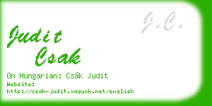 judit csak business card